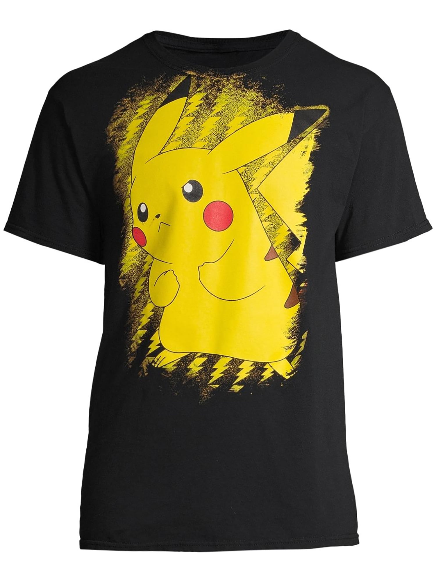 Pokémon Men's & Big Men's Four Squares Characters and Pikachu Brushy Short  Sleeve Graphic T-Shirt, 2-Pack 