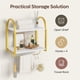 thumbnail image 4 of Estantes de Cocina Flotantes de Madera, Ahorran Espacio en Paredes Blancas Pinmoco 6H-WHT, 4 of 7