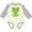 Natural and Heather, variant on Inktastic Cute Frog, Green Frog, Frog Princess, Crown Girls Long Sleeve Baby Bodysuit