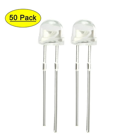 

500pcs 5mm White Diode Lighting Electronics Component Emitting Light 3-3.4V