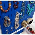 thumbnail image 3 of Wall Control Jewelry Organizer Wall Hanging Jewelry Holder Kit Wall Mounted Necklace Organizer Kit in Blue, 3 of 4