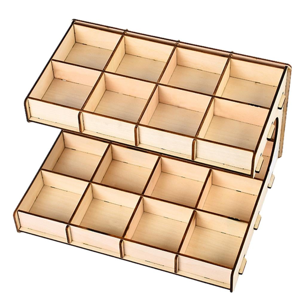 DIY Rack Moduler Holder Stand Organizer 2layer 20grid