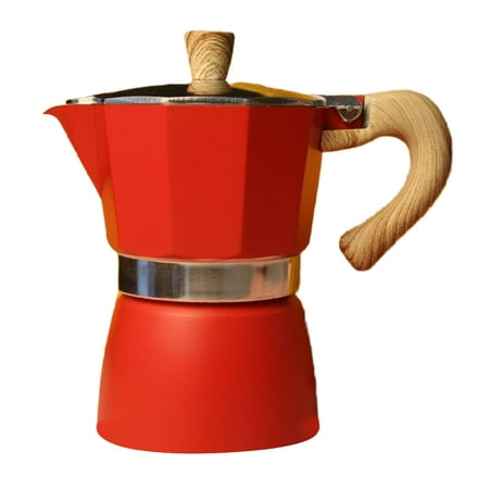 

JUNTEX Cooking Moka Espresso Octagonal Coffee Maker Aluminum Percolator Stove 3/6 Cup Top Pot Household Kitchen Bar Supplies Home Appliances