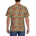 thumbnail image 3 of Bixox Men's Funny Owl Bird Printed Short Sleeve Skinny Athletic T-Shirt, 3 of 6