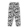 thumbnail image 3 of Lsque Yin And Yang Print Women's Pajama Pants, Lounge Pant - Comfortable Home Wear,Elastic Waistband, Stylish Design-Large, 3 of 9