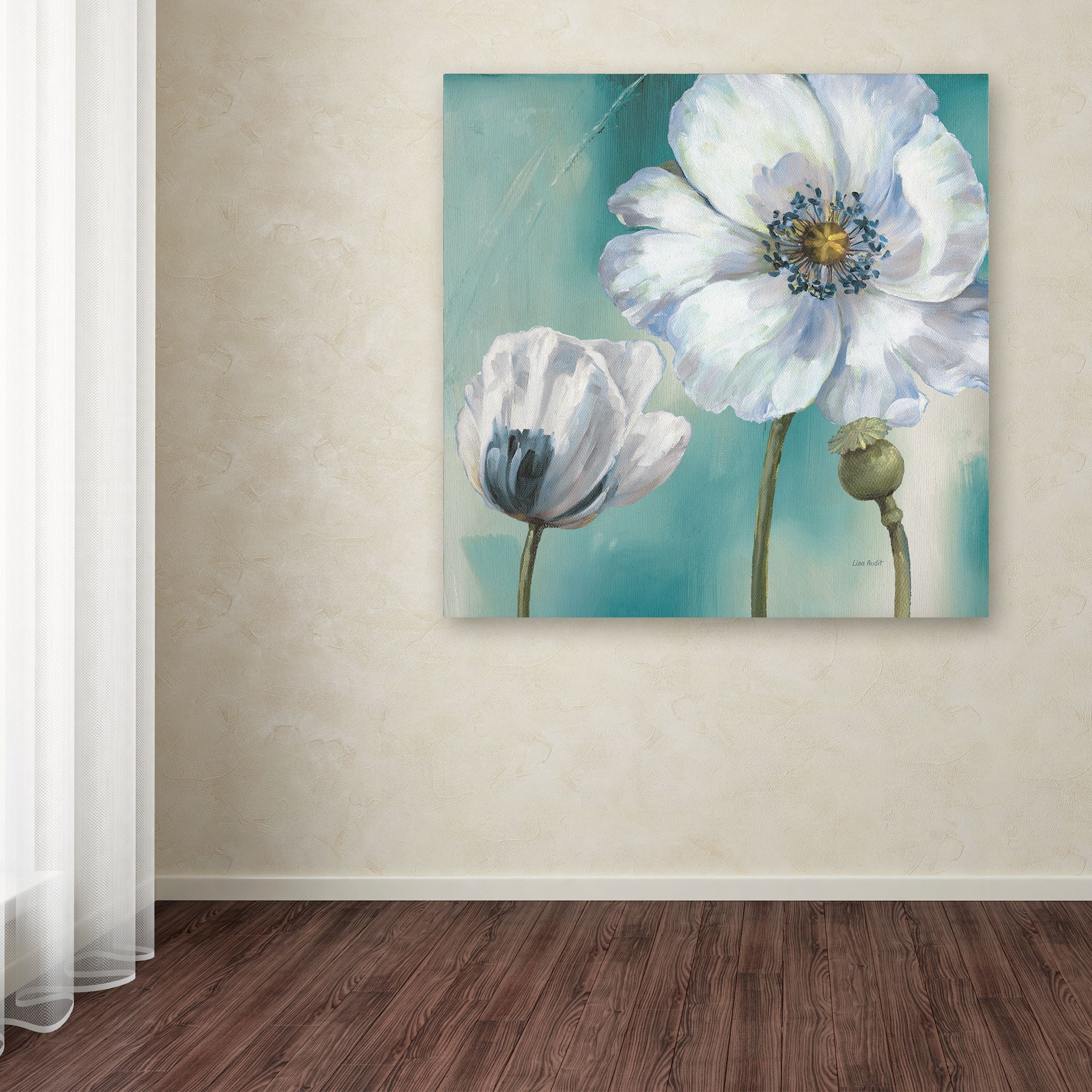 Trademark Fine Art 'Teal Dance III' Canvas Art by Lisa Audit