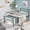 White 120CM, variant on Adjustable Folding Overbed Laptop Desk with Wheels – 31.5" Tiltable Top – Height Adjustable 24"-35" – 350 lbs Capacity – Portable Computer Table for Home, Hospital, Office, School
