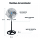 thumbnail image 3 of Ventilador de 18" pedestal, piso pared con 3 velocidades, 3 of 8