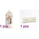 thumbnail image 4 of Organizador de brochas de maquillaje giratorio 360° con tapa, organizador + bolsa para cosméticos para el tocador del baño (blanco), 4 of 4