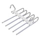thumbnail image 5 of Plegable Multifuncional Pantalones Rack Armario Acero inoxidable Ajustable Ahorro de espacio Colgador plegable para armario Cinturón Balcón Bufanda violeta claro Sunnimix Percha para pantalones, 5 of 8
