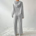 thumbnail image 4 of Soyumi Women'S Tracksuit Sets 2025 | 2 Piece Lounge Set Casual Winter V Neck Sweatshirt & Wide Leg Pants Loose Outfits for Fall Fashion, Gray, 4 of 6