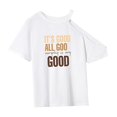 thumbnail image 4 of Camiseta para mujer Verano Cuello redondo Ropa transpirable de moda Tops de verano Cuello redondo SG, 4 of 7