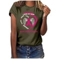 thumbnail image 1 of Rbaofujie Blouse à Manches Courtes pour Femmes Liquidation Mode Féminine Imprimée Col Rond T-shirt Blouse Ample, 1 of 4