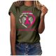thumbnail image 1 of Blusa Suelta de Manga Corta Con Cuello Redondo Y Estampado de Moda Para Mujer Odeerbi  ODB179235, 1 of 4