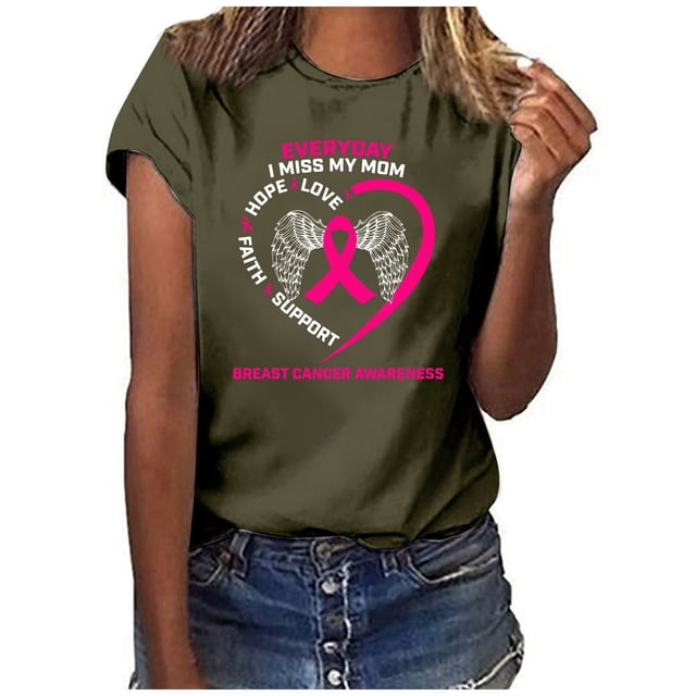 Rbaofujie Blouse à Manches Courtes pour Femmes Liquidation Mode Féminine Imprimée Col Rond T-shirt Blouse Ample