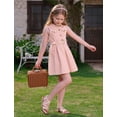thumbnail image 5 of IWEMEK Summer Dresses for Girl Fashion Chic Cute Pink Dress Solid Comfort Pleated Sundress Sleeveless Trendy Playwear, 5 of 9