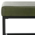 thumbnail image 6 of SAFAVIEH Yomi Modern Style 2 Rail Shelf Bench, Dark Green/Black (48 in. W x 14.5 in. D x 17.8 in. H), 6 of 7