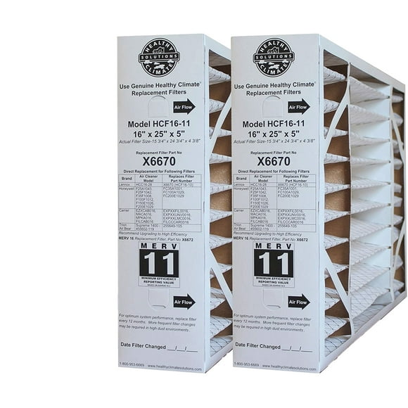 Lennox Healthy Climate X6670 - 16x25x5 Furnace Filter