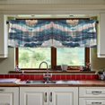 thumbnail image 3 of Yayeee Kitchen Curtains Tier Set of 2 Light Filtering 57"x36" Over Sink Window Panels, Rolling Waves, 3 of 7