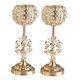 thumbnail image 5 of candelieres de cristal románticos de 2 piezas Regalos de Navidad para , accesorios de decoración para hogar, candeliere para fiestas, Colco candelabro redondo de cristal, 5 of 8
