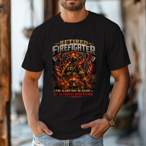 Trenditee Retired Firefighter T-Shirt