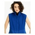 thumbnail image 3 of Alfani Womens Tiered Button Up Shirt, Blue, Medium, 3 of 4