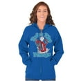 thumbnail image 3 of Official Icee Cartoon Polar Bear Zip Up Hoodie Men's Women's Brisco Brands M, 3 of 5