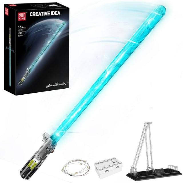 Set de construcción Mould King 10139 Lightsaber con soporte 1089 unidades