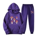 thumbnail image 1 of Ensemble de Survêtement Décontracté pour Hommes à Capuche avec Imprimé Sportif, Manches Longues et Pantalon, 1 of 1