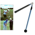 thumbnail image 4 of Entrenador de swing shamjiam de posición retráctil Columpio extensible para zurdos y diestros azul, 4 of 9