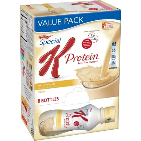 Kellogg's Special K Shake, 15 Grams of Protein, French Vanilla, 10 Oz, 8 Ct