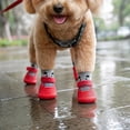 thumbnail image 6 of 4Pcs Pet Rain Boots with Silicone Non-Socks for Dogs and Cats, Dog Paw Protector with Adjustable Straps, Anti-Slip Paw Protectors, Waterproof Rain Winter Snow Dog Boots Indoor Outdoor, 6 of 6