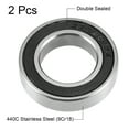 thumbnail image 2 of S6903-2RS Deep Groove Ball Bearings 17mm x 30mm x 7mm Double Sealed Stainless Steel 440C 2pcs, 2 of 4