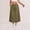 01-Army Green, variant on Women's Drawstring Waist Cargo Midi Skirt, Casual Solid Color Long Skirt with Pockets, Relaxed Fit Utility Skirt for Daily Outdoor Work Wear 06-Dark Gray M