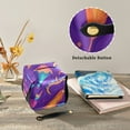 thumbnail image 3 of Purple Mardi Gras Mask Tissue Box Cover Leather Square Rectangle Tissue Box Holder for Bathroom Living Room Desk Office Decor, 3 of 7