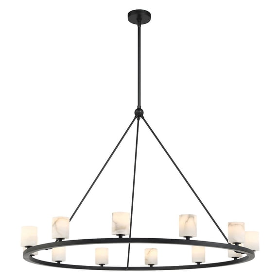 Crystorama Lighting - Aragon - 42W 12 LED Chandelier-32 Inches Tall and 46.75