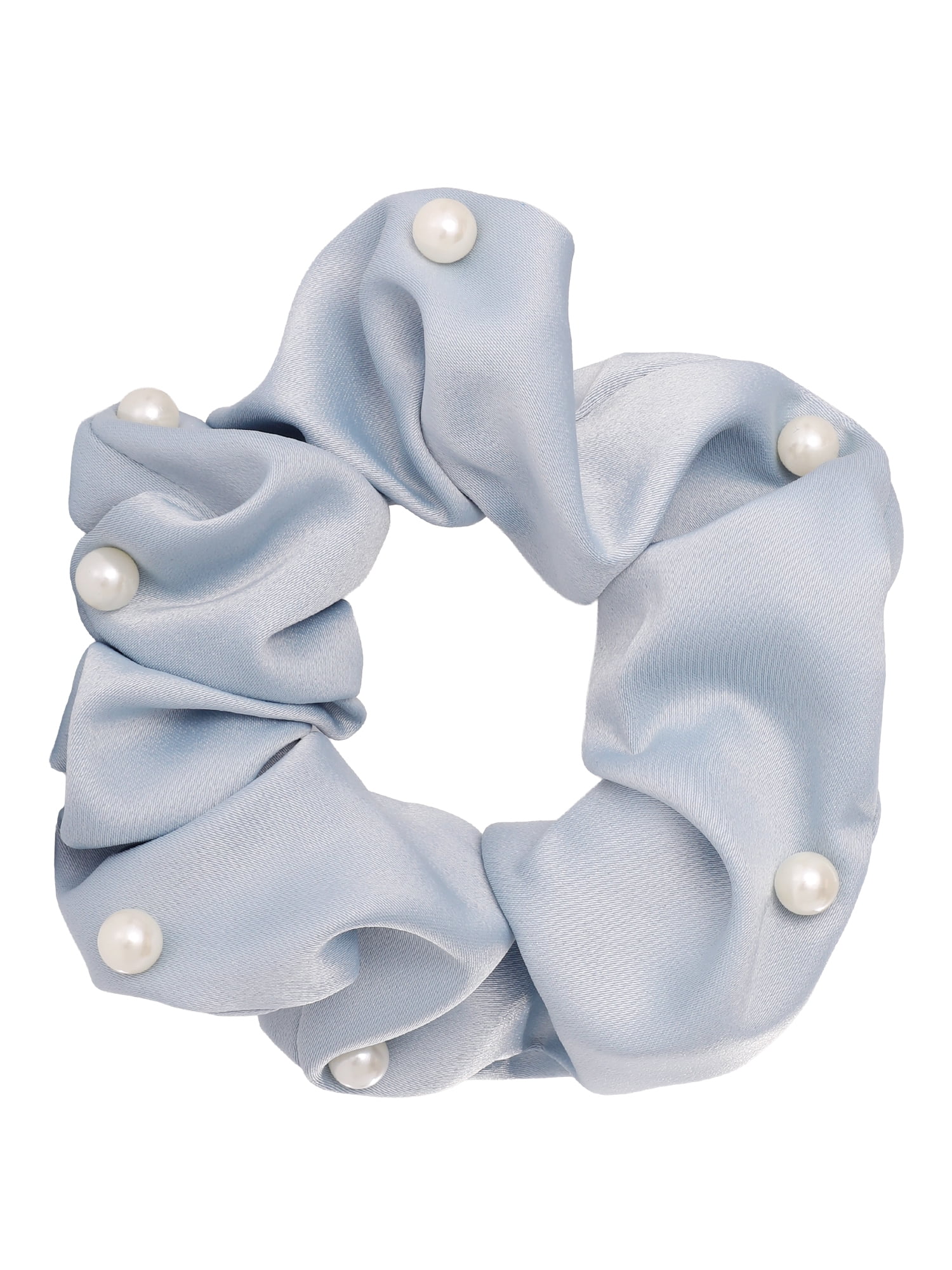 Celebrity Pink Women's Pearl Accent Scrunchie Set with Soft Fabric