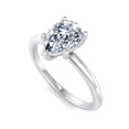thumbnail image 2 of Ammo Jewel 1.9 Ct Pear Cut Lab Created Simulated Diamond Rings - 14K White Gold Plated Engagement Ring for Women's - Prong Setting Anniversary Proposal Rings for Her - Ideal Gift for Women's, 2 of 3