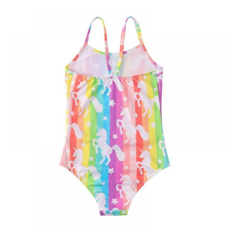 Unicorn bathing suit size 8 2025