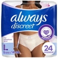 thumbnail image 1 of Always Discreet for Sensitive Skin Underwear, Four Times Skin Protection, Dermatologically Tested, Fragrance-Free, Maximum Absorbency, 1 of 17