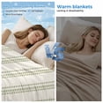 thumbnail image 2 of Sage Green Striped Cooling Blanket, Lightweight Breathable Summer Throw Blanket with Double Sided Cold Effect,Modern Farmhouse Green Stripes Picnic Beach Blankets Bed Sheet for Hot Sleepers 40"x60", 2 of 8