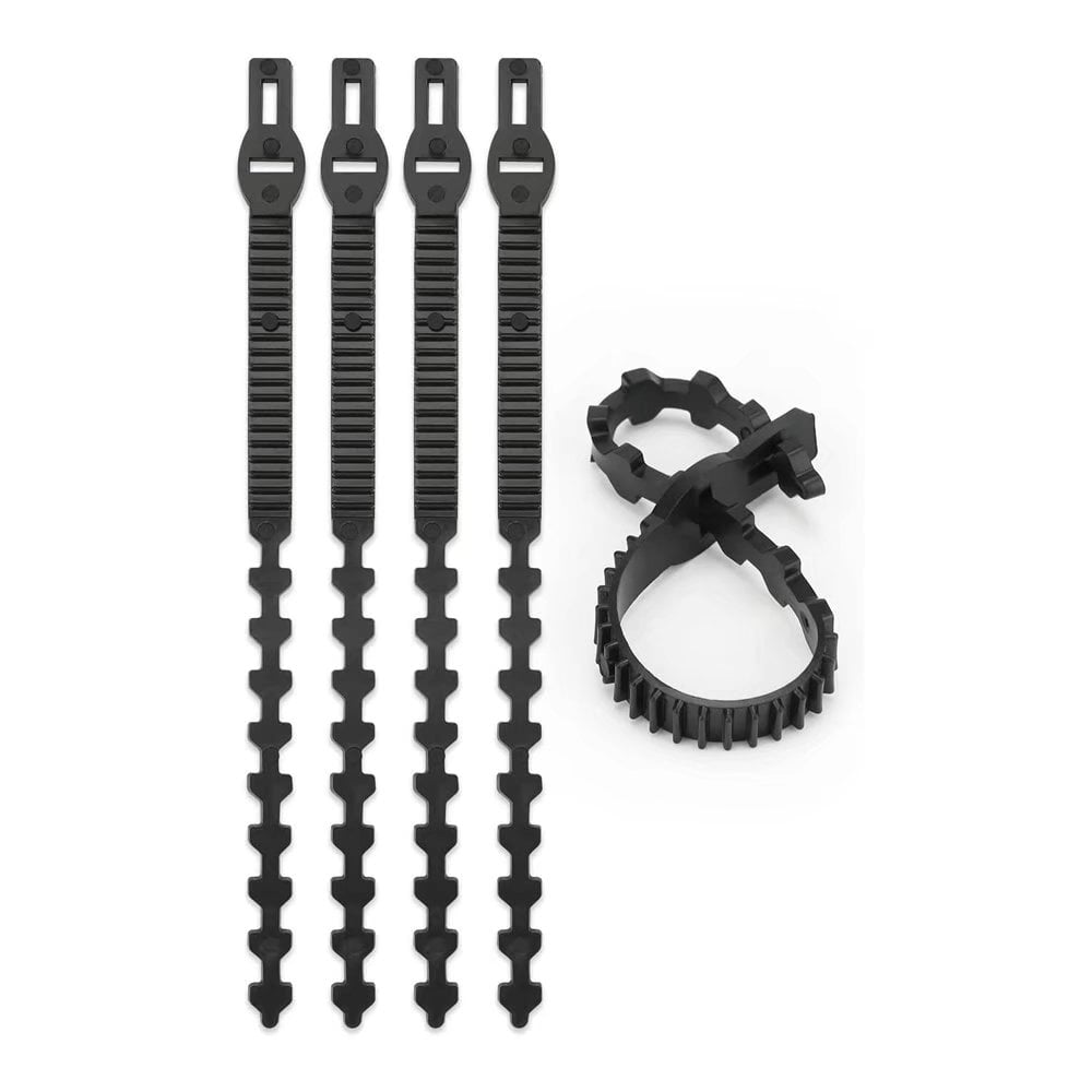 5 Pieces Black Tree Ties, 34cm, Heavy Duty Shrub Ties, Tangle