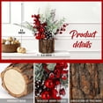 thumbnail image 3 of Árbol de Navidad KPX artificial para mesa, tamaño pequeño, con adornos, 3 of 6