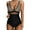 Brown, variant on Njoeus Women High Waisted One 1 Piece Swimsuits Sexy Deep V-Neck Push Up Tummy - Control Bathing Suits for Women See Mesh Through Swimwear Monokini