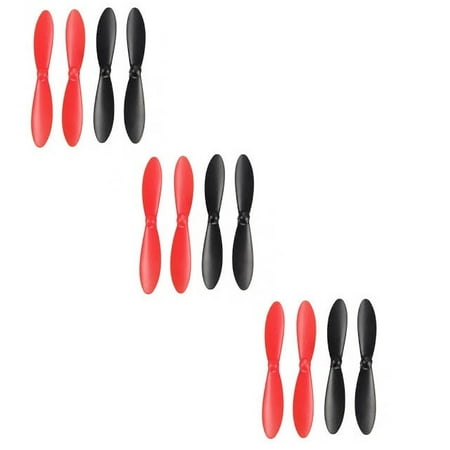 Image of HobbyFlip Propeller Blades Props Rotor Set Main Blades Black H107-A35 Compatible with X-Drone Nano H107R 3 Pack