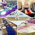 thumbnail image 3 of Efavormart Wonderland Rosette Premium Table Runners For Weddings Party Banquets Decor Fit Rectangle and Round Table - Purple, 3 of 6