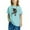Blue, variant on Piuwrlz T-Shirts Tops for Kids Girls Short Sweatshirt Sleeve Printed V-Neck T Shirt Top Blue Size 5 Years