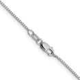 thumbnail image 3 of Solid 14K White Gold 1.2mm Sparkle Octagonal Box Chain - 16"- Made In Italy, 3 of 8