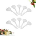 thumbnail image 2 of LOVERLYZ 10PCS Plastic Long Handle Soup Scoop Kitchen Ladles Flour Spoon for Eating Soup Porridge (White), 2 of 7