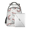 thumbnail image 6 of ALAZA Baseball on White Backpack Elementary School Bag Bookbag Travel Rucksack, 6 of 7